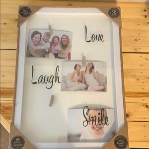 Picture frame 13x18 displays 3-4x6 photos